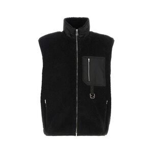 Fendi Men Black Teddy Fabric Vest